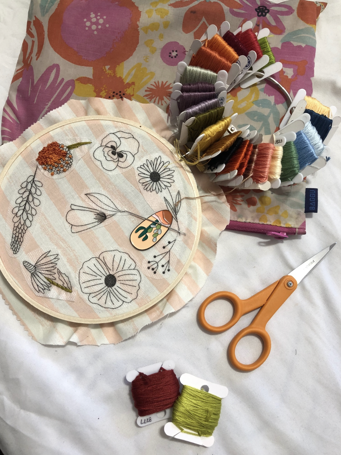 EMBROIDERY CLASS: Wildflower Embroidery Basics