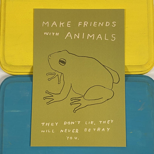 Postcard: Make Friends with Animals