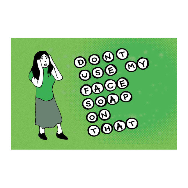 Postcard: Don't Use My Face Soap on That - Ten Pack