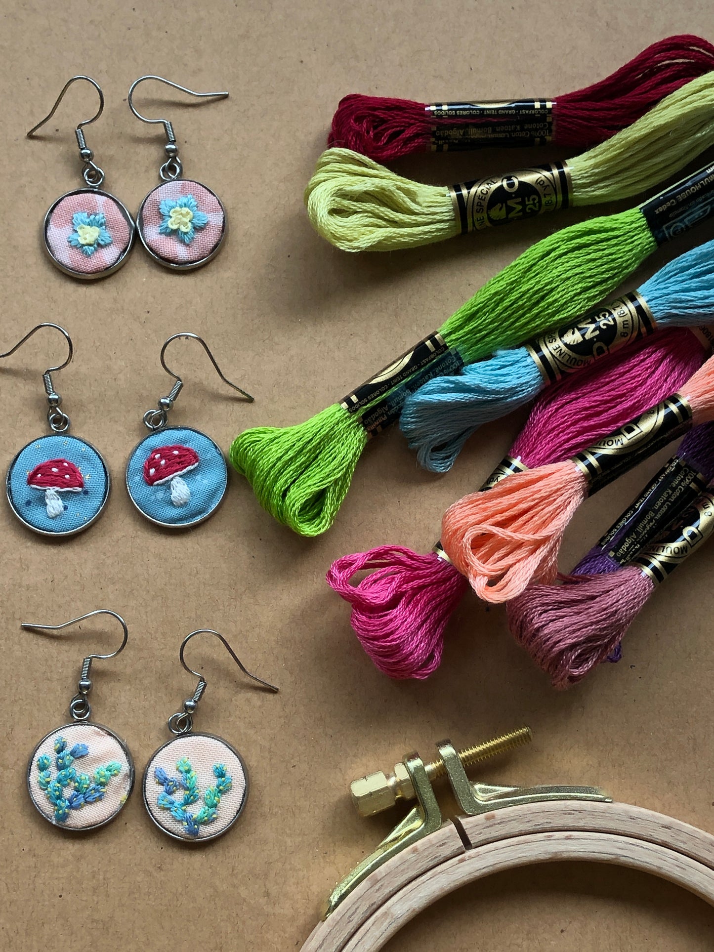 IN PERSON CLASS: Embroidered Earrings