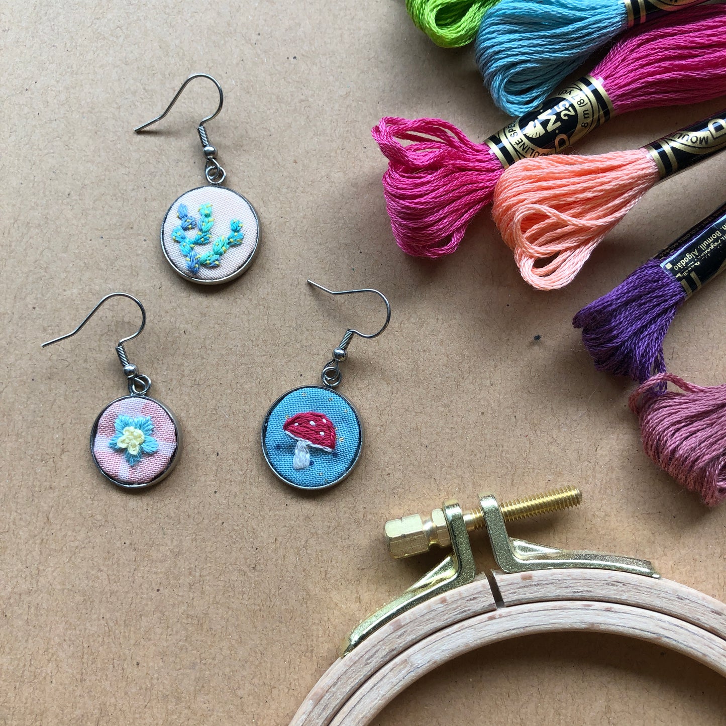 IN PERSON CLASS: Embroidered Earrings