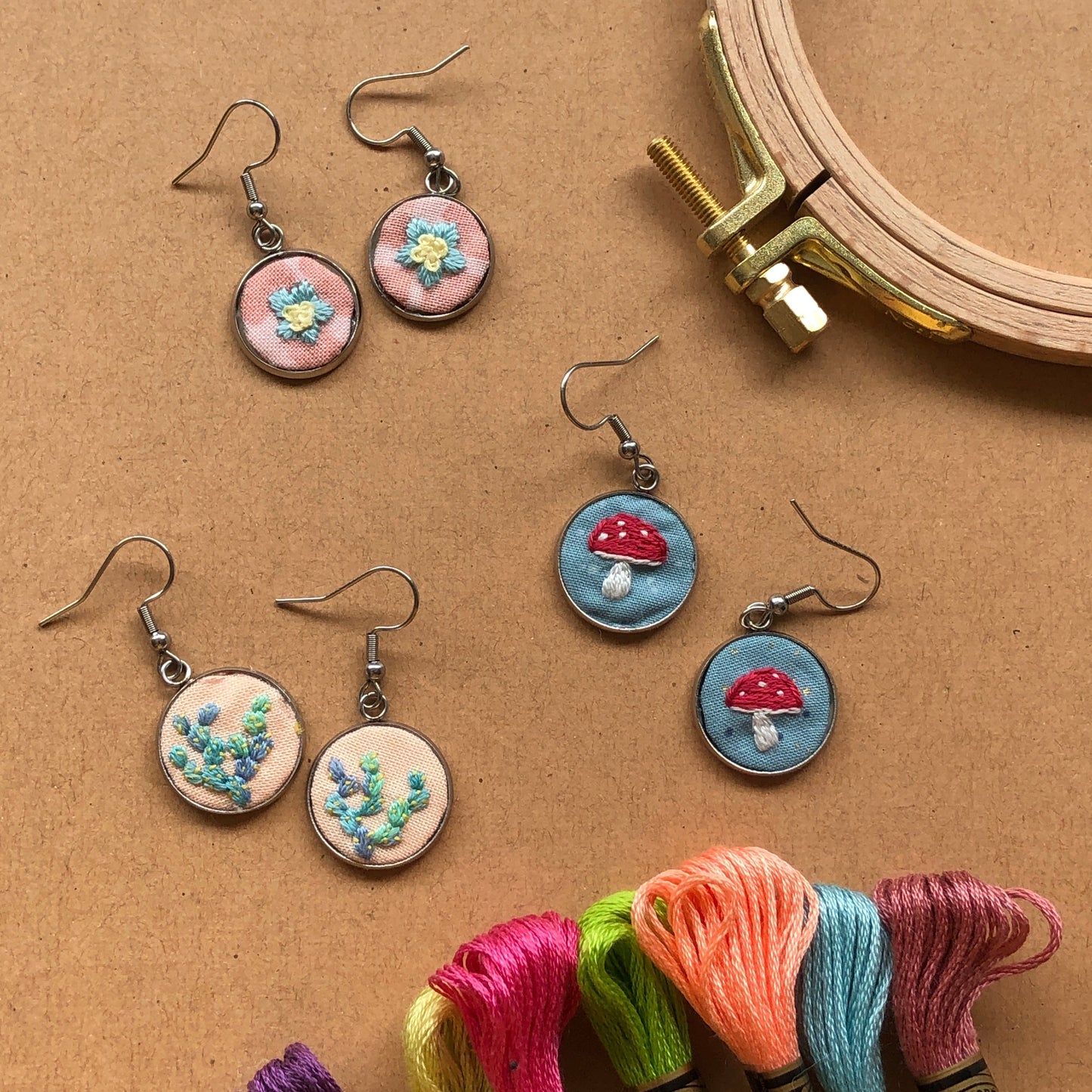 IN PERSON CLASS: Embroidered Earrings