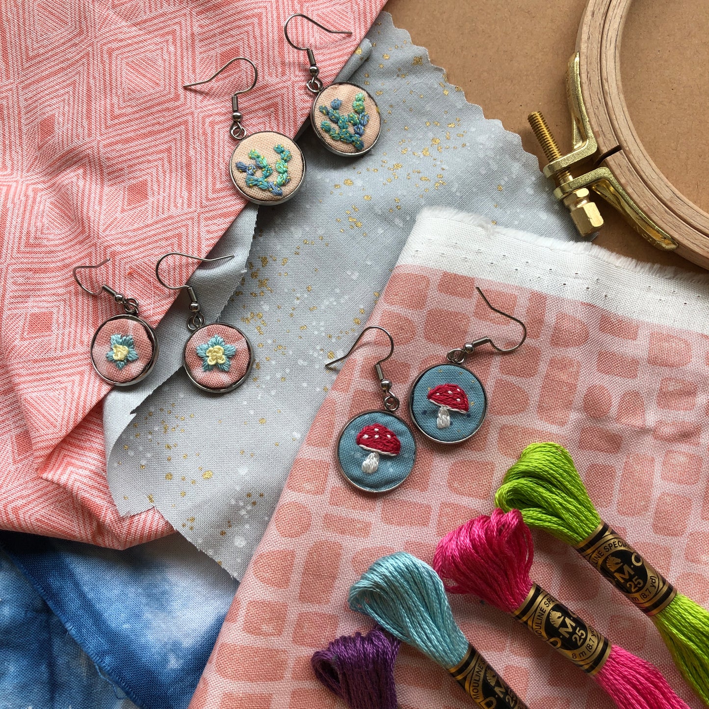 IN PERSON CLASS: Embroidered Earrings
