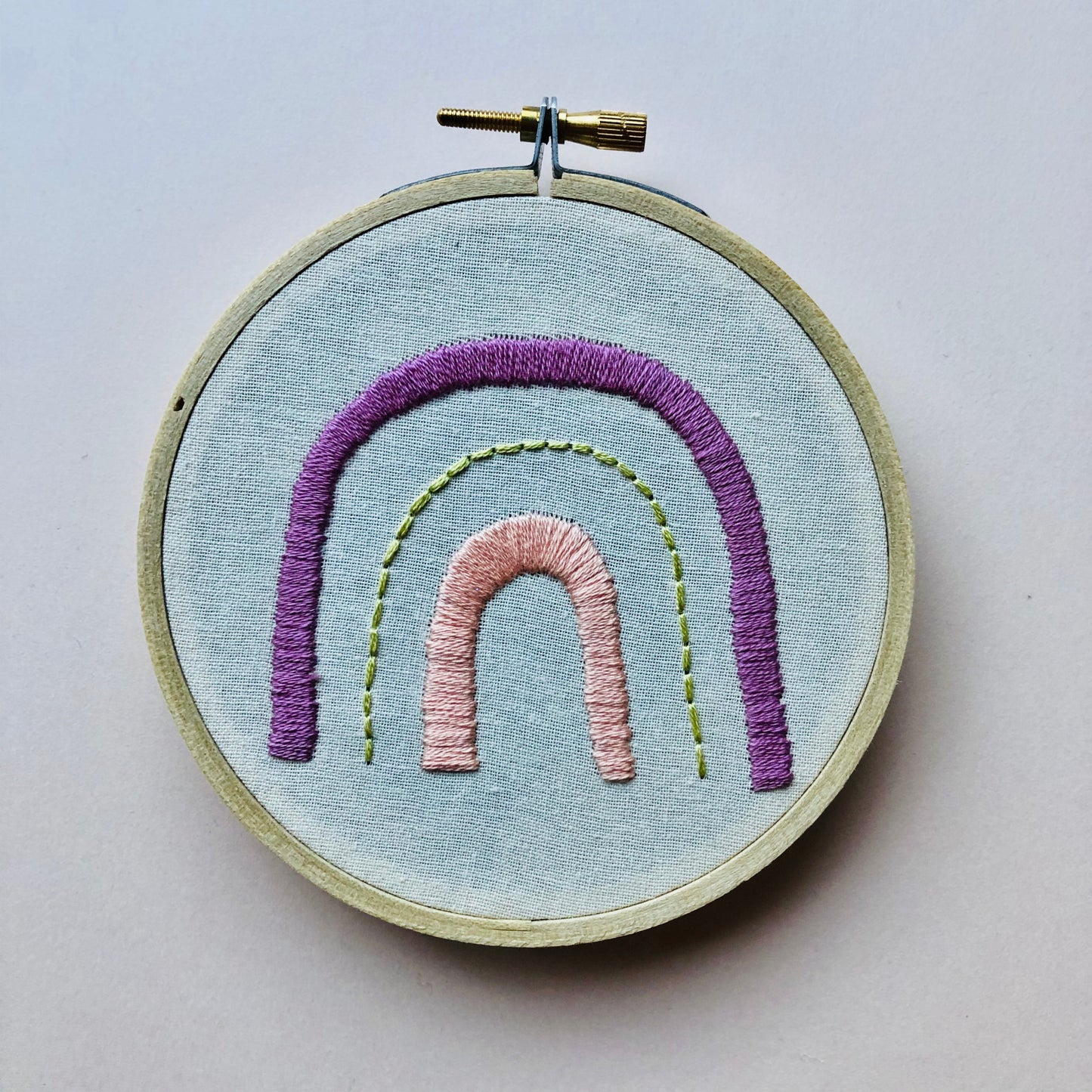 DIY Craft Kit - Embroidery - Rainbow