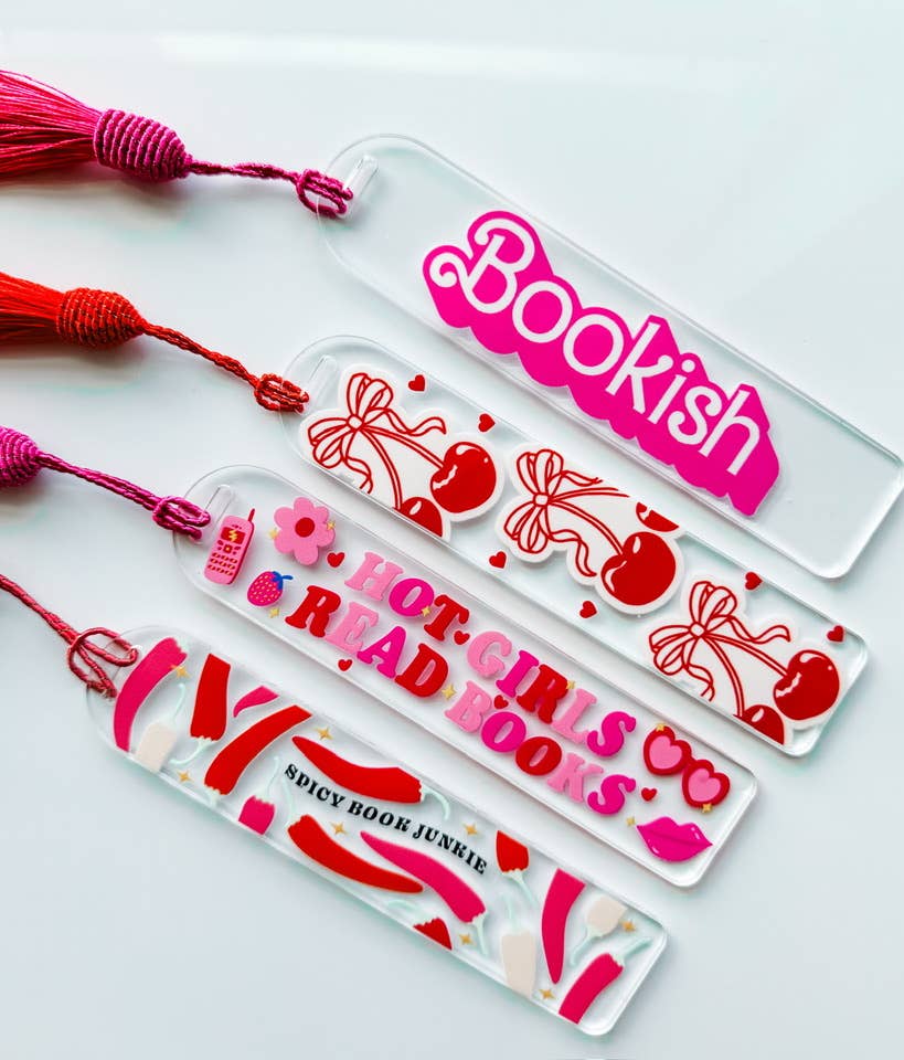 Bookmark - Book Store Gift - Acrylic - Spicy Book Junkie