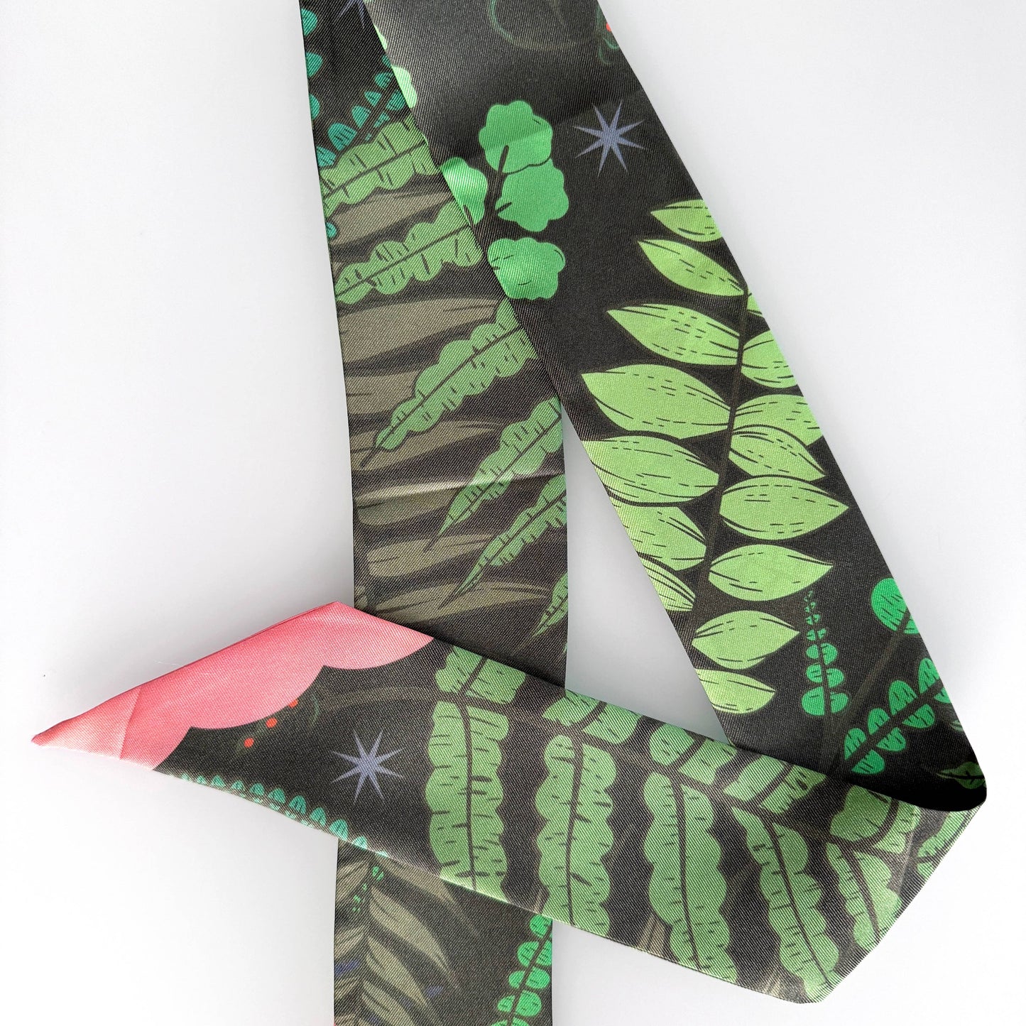 SKINNY SILK SCARF | Gentle Fern