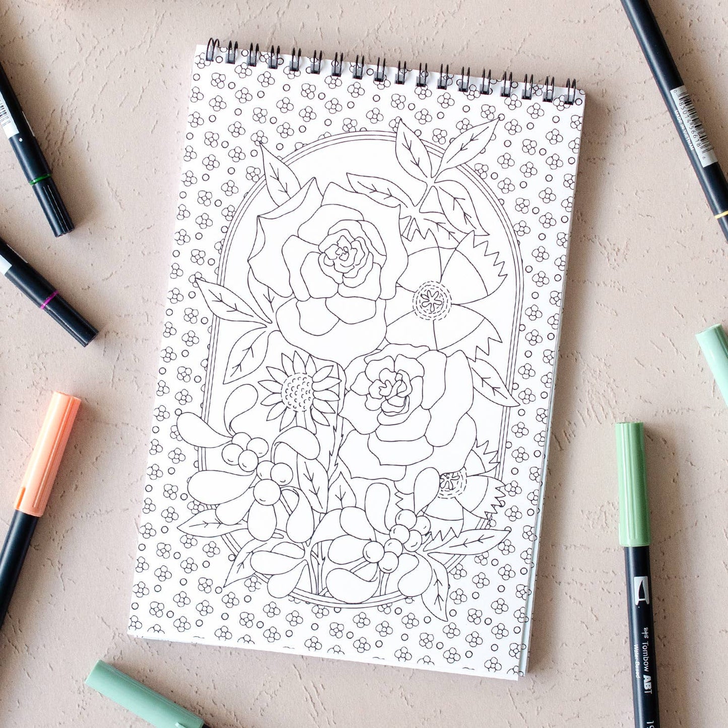 Wildflowers Premium Coloring Book