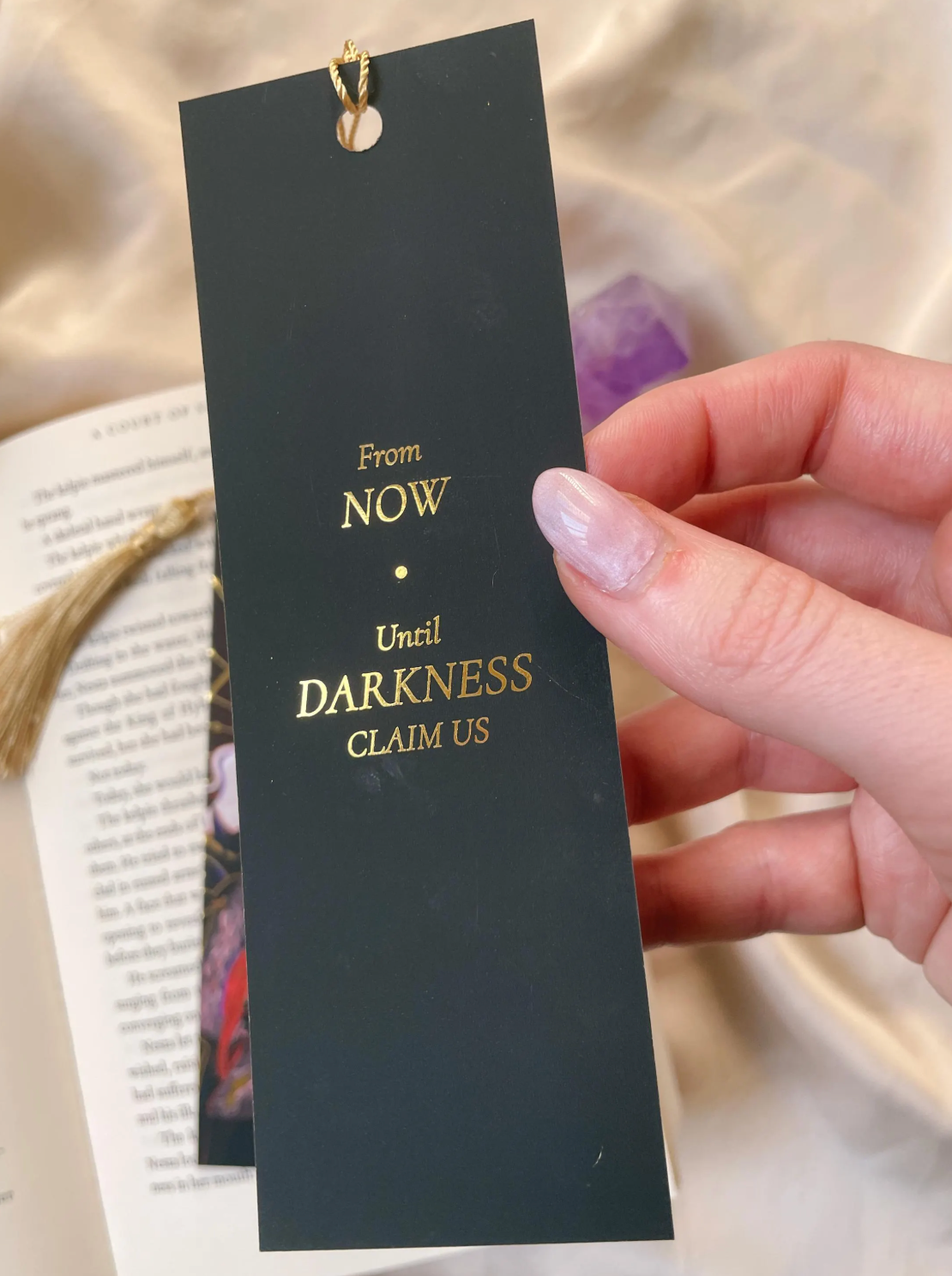 Manon Gold Foil Bookmark (gold tassel)