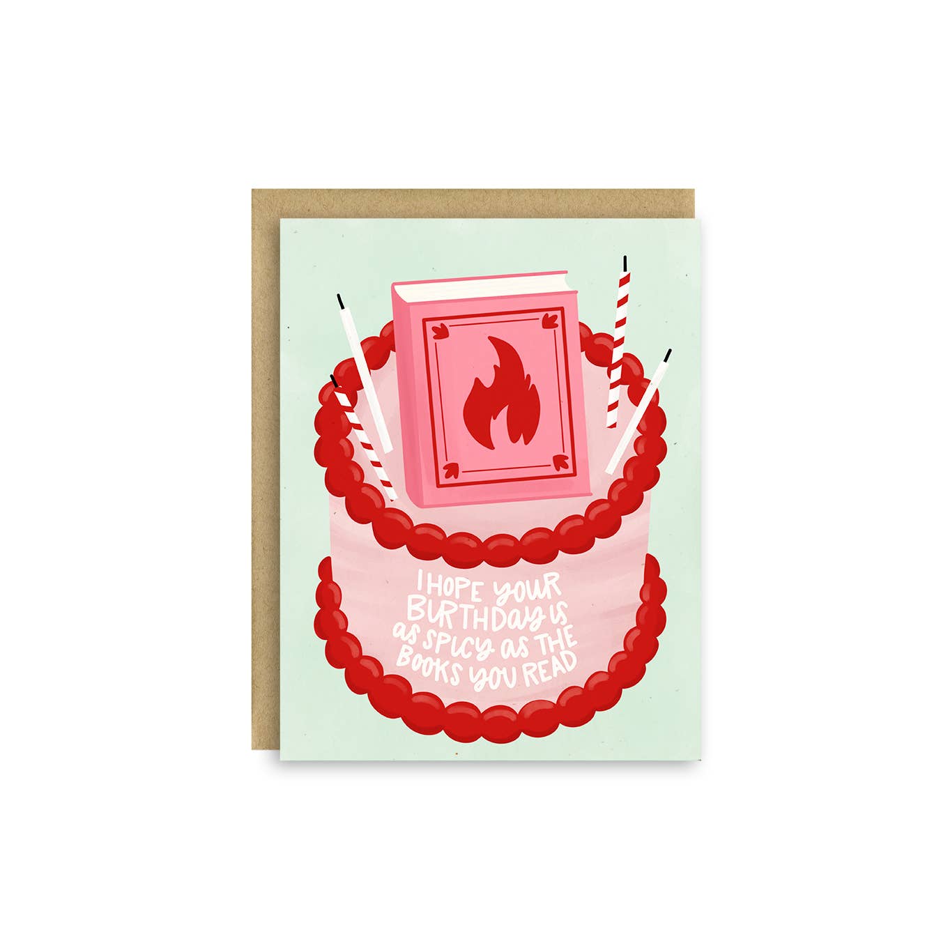 Spicy Bookish Birthday Card