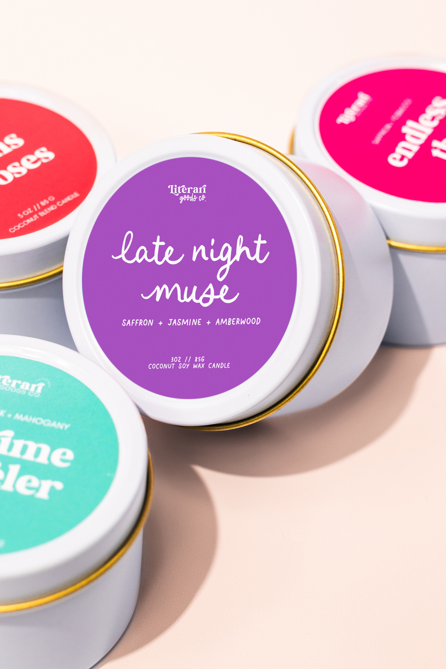 Late night muse bookish candle