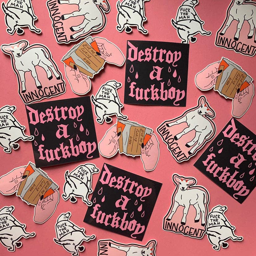Destroy A F*ckboy Vinyl Sticker