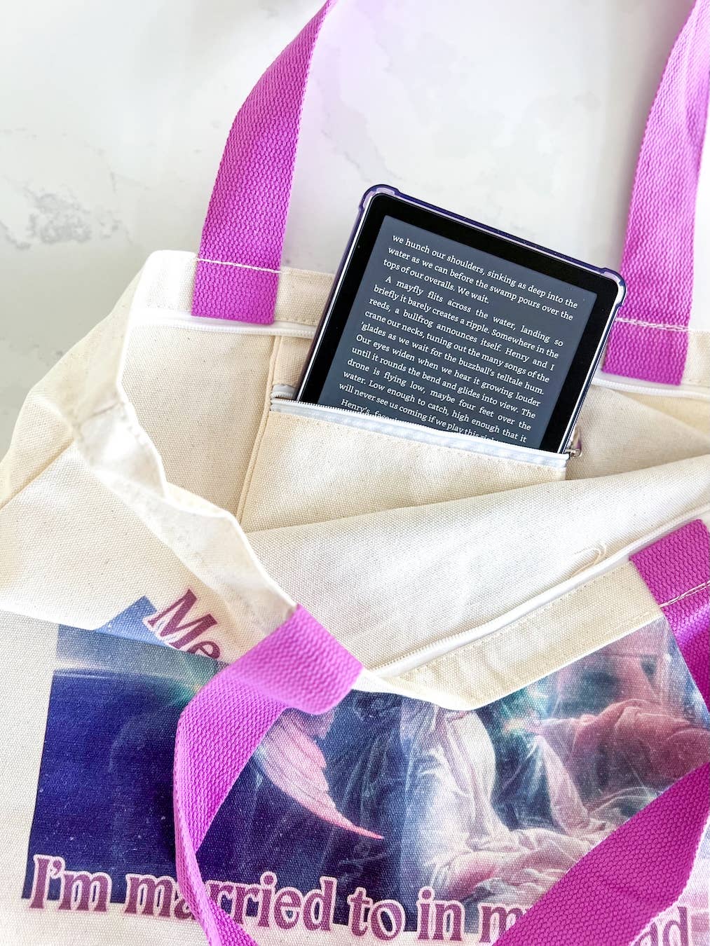 Fictional Man Fine Art Bookish Tote Bag | Totes