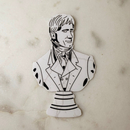 Mr. Darcy Bust Vinyl Sticker