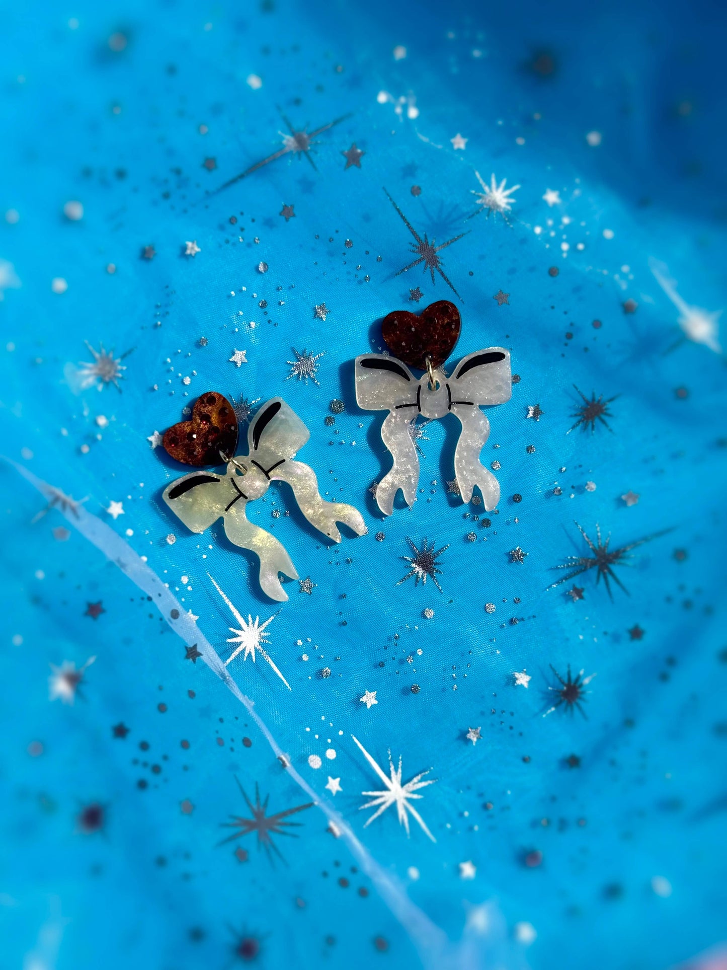 Heart + Bow Earrings