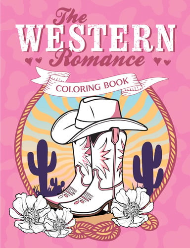 The Western Romance Coloring Book - A Cowboy Adventure of Creativity and Colour book cover