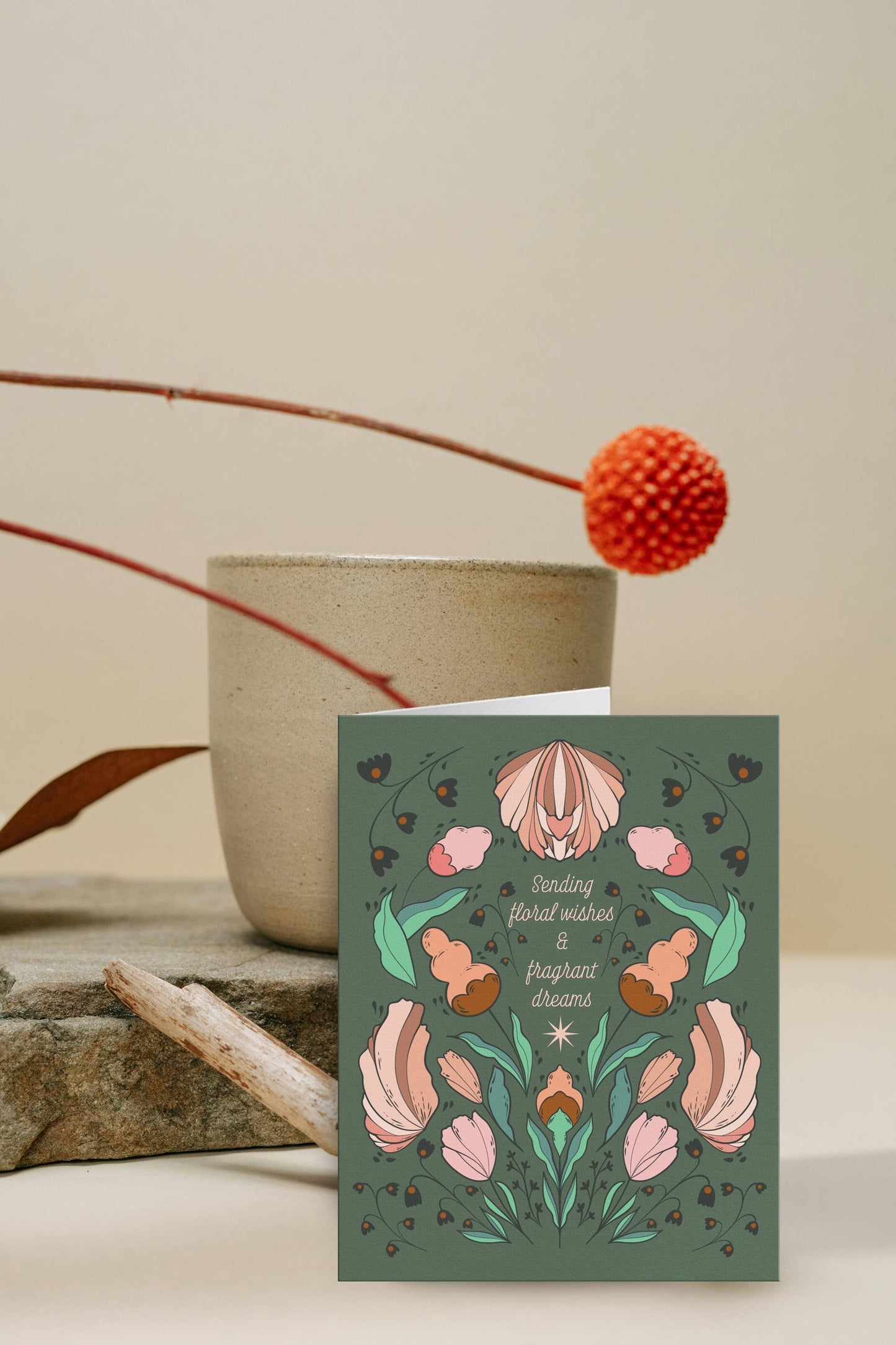 GREETING CARD | Floral Wishes Fragrant Dreams