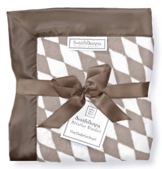 Stroller Blanket, Taupe Gray Forever Diamond, 30x40in