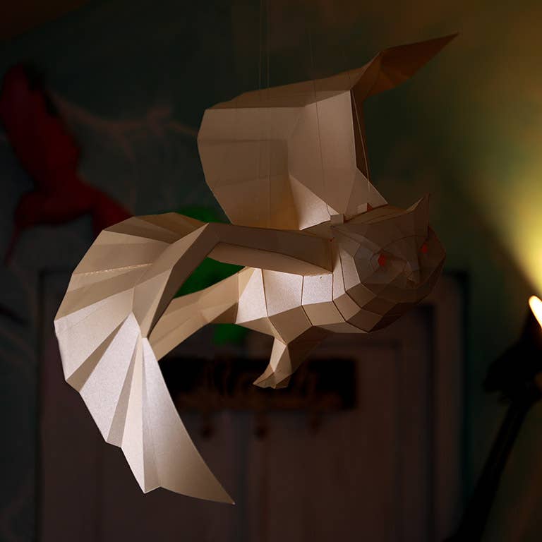 3D Paper Art Hanging Owl Origami Model