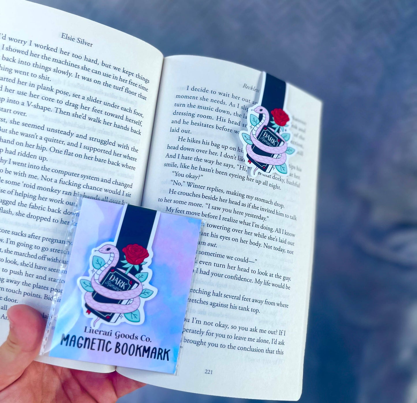 Magnetic Bookmark - Dark Romance book lover