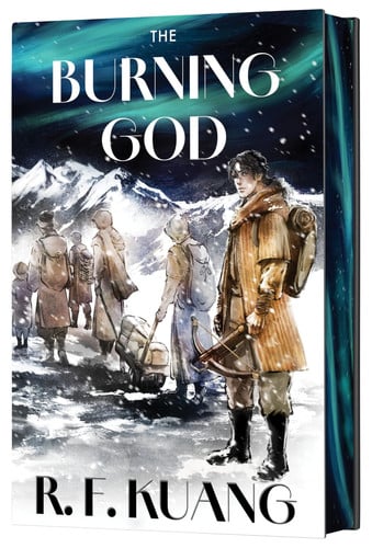The Burning God Deluxe Collector's Edition: A Deluxe Illustrated Epic Fantasy book cover