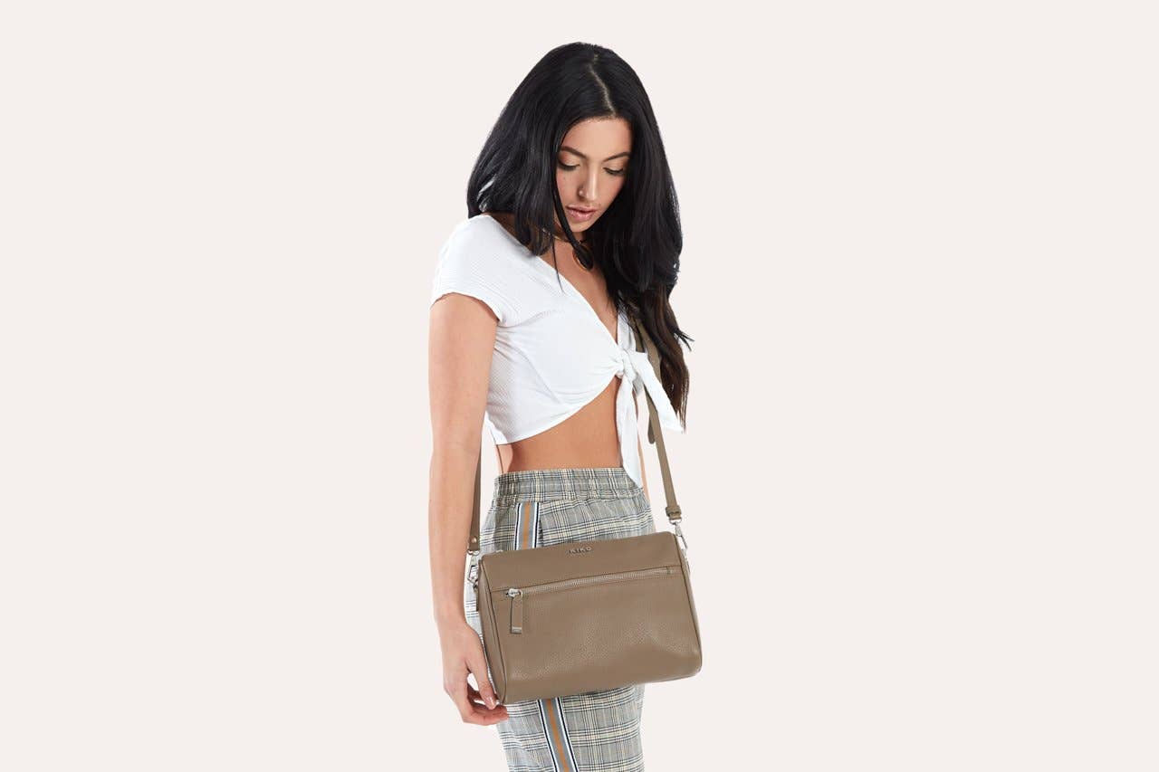 Taupe Perfect Crossbody Bag