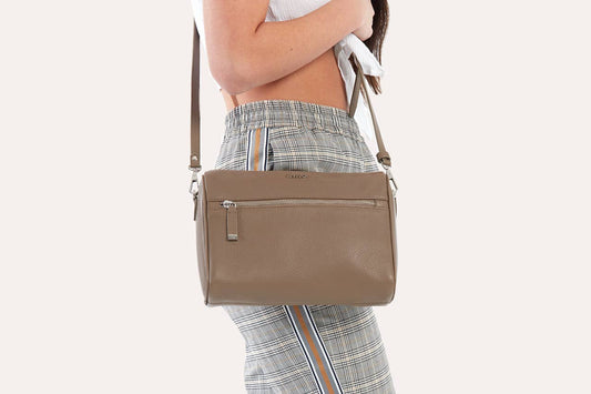 Taupe Perfect Crossbody Bag