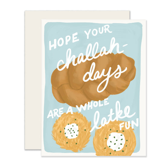 Challah & Latke | Funny Hanukkah Card