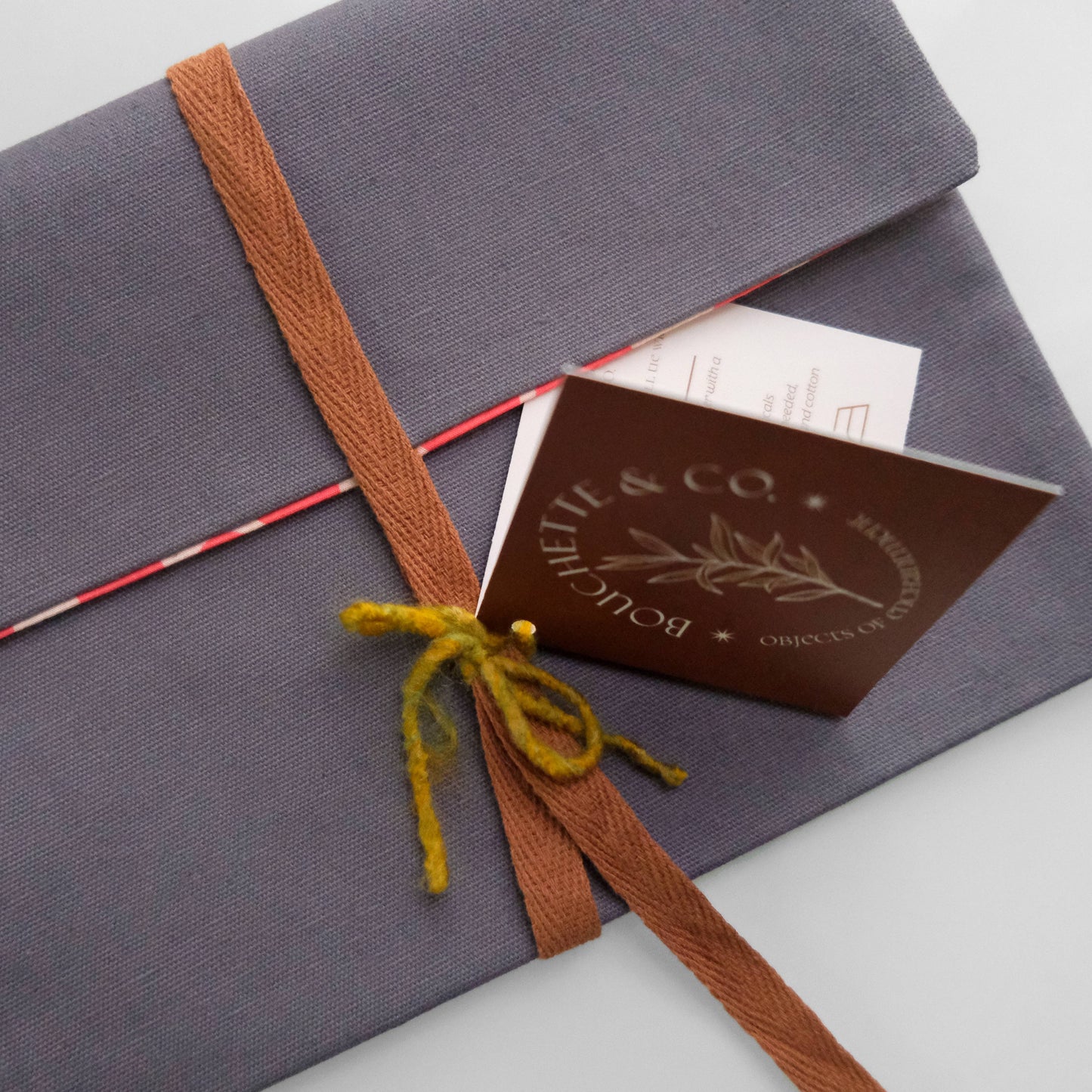 Kindle Holder Reversible | Ember Dot Cotton Canvas