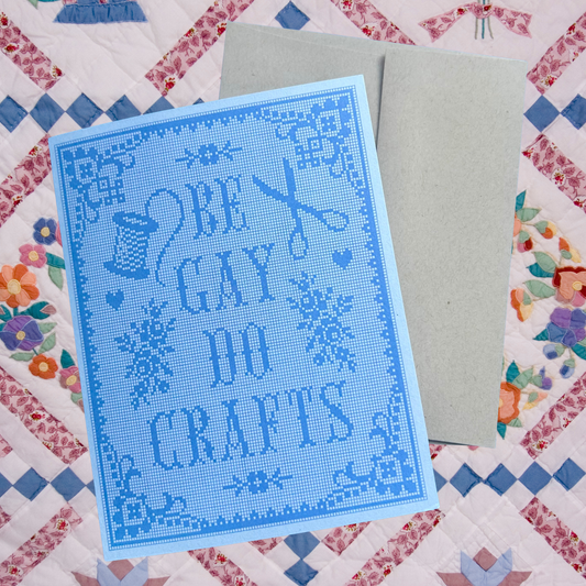 Be Gay Do Crafts Greeting Card