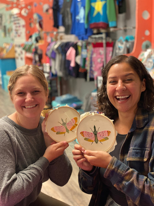 EMBROIDERY CLASS: Embellishing a Moth