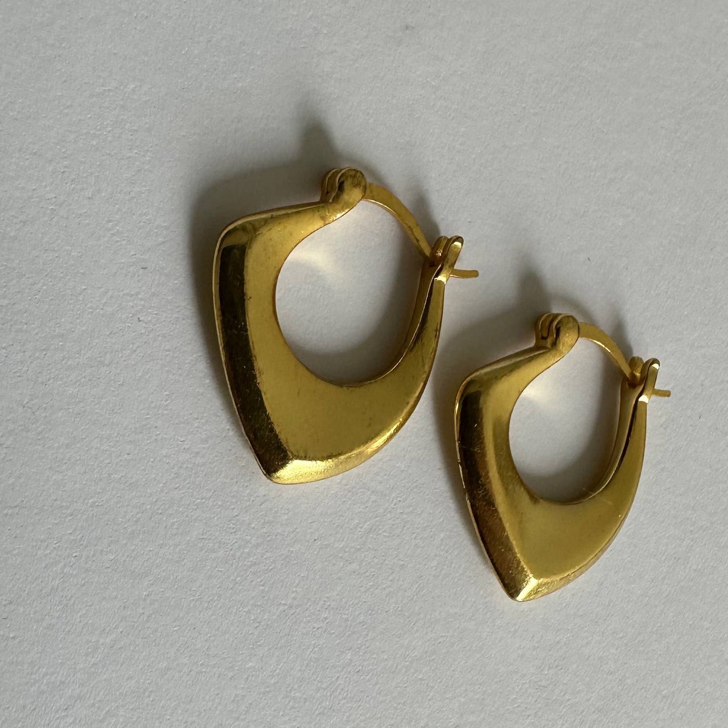 Wave Hoop Earrings | Fun Gold Hoops | Gold-Plated Jewelry