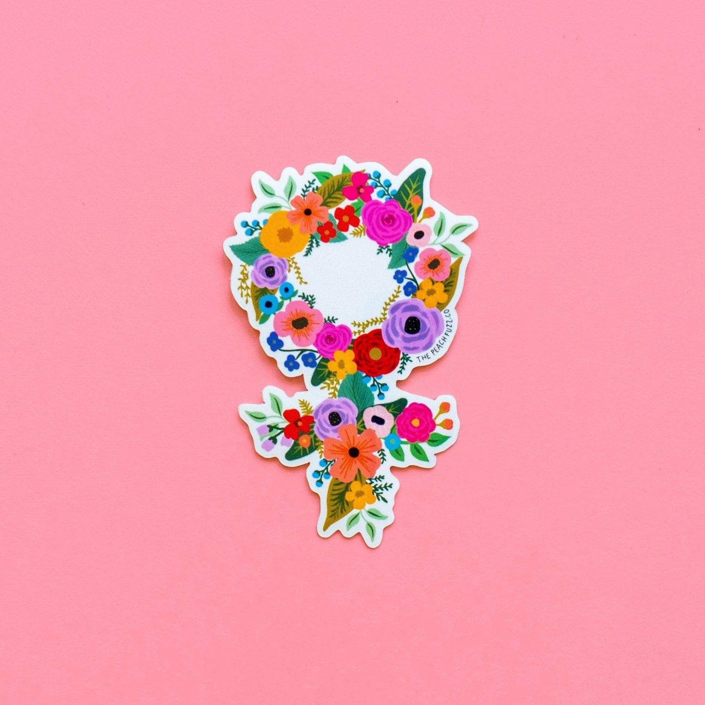 Floral Feminist Sticker
