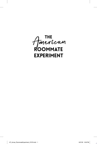 The American Roommate Experiment A Novel book cover