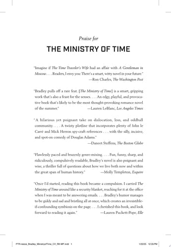 The Ministry of Time A Novel book cover