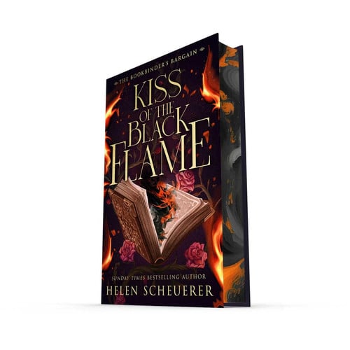 Kiss of the Black Flame: A Novel (The Bookbinder's Bargain) book cover