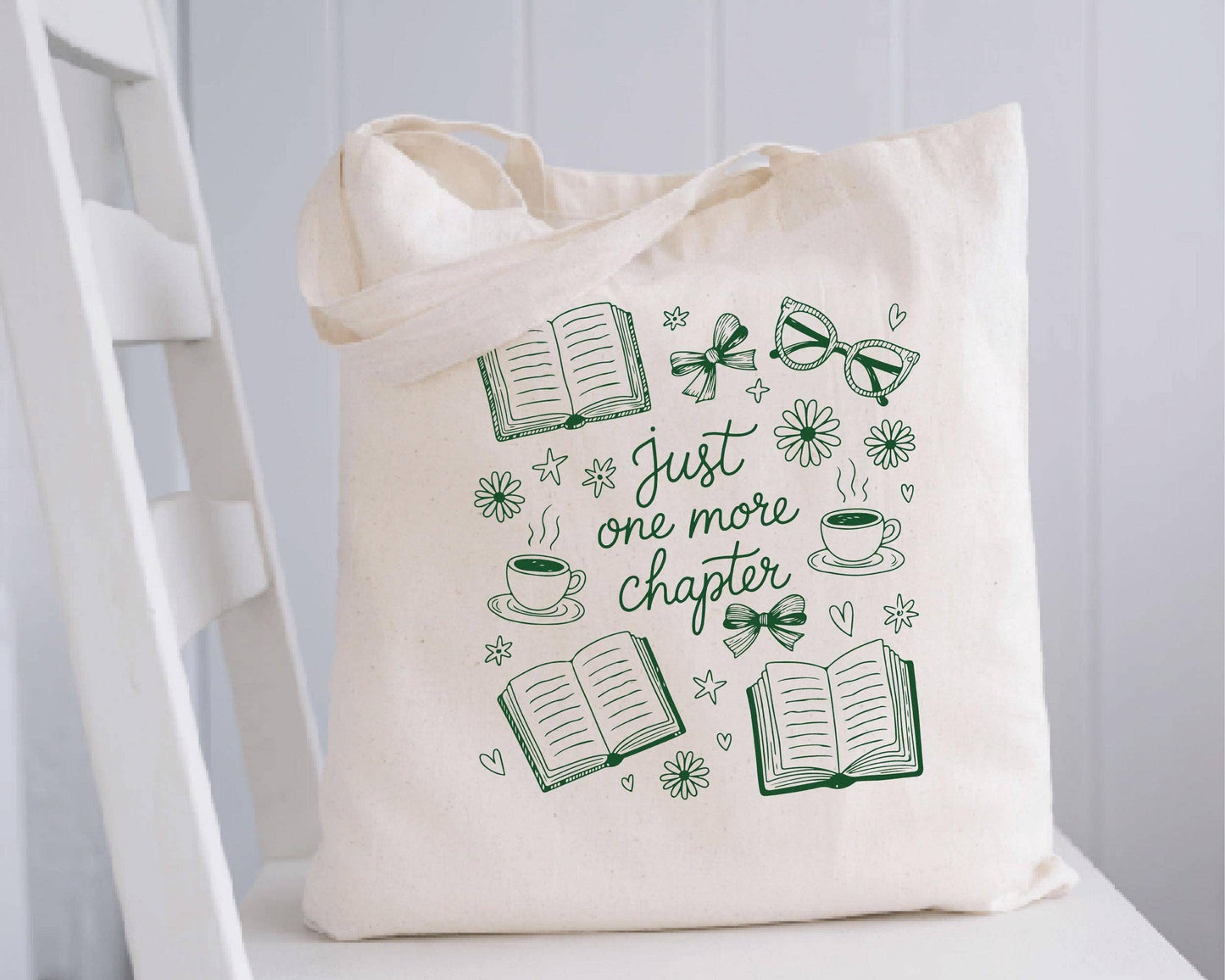 Just One More Chapter Tote Bag