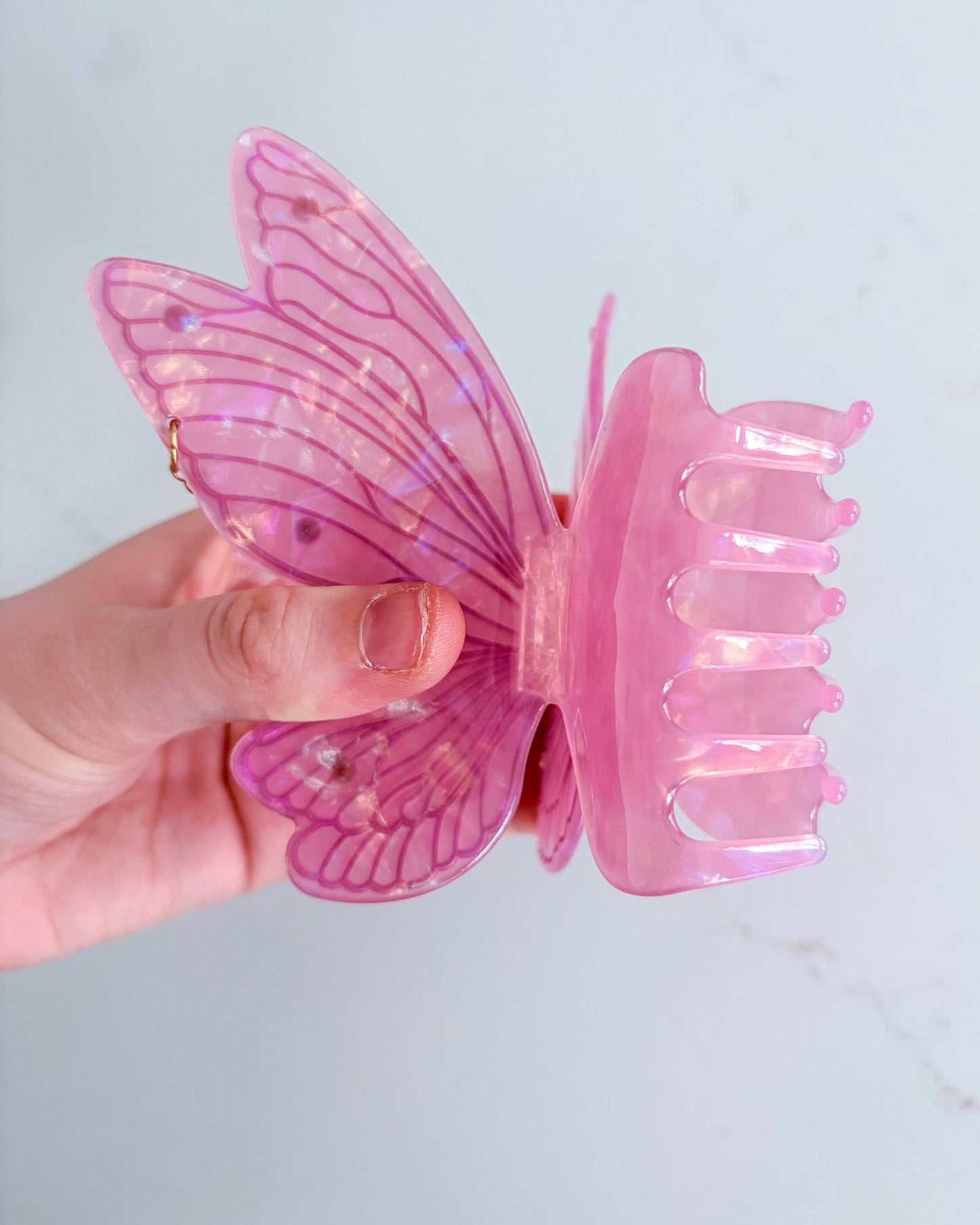 Pink Fairy Wings Claw Clip | Hair Clip | Fantasy Gifts