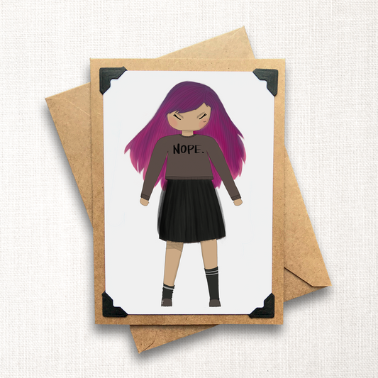 NOPE Note Card.