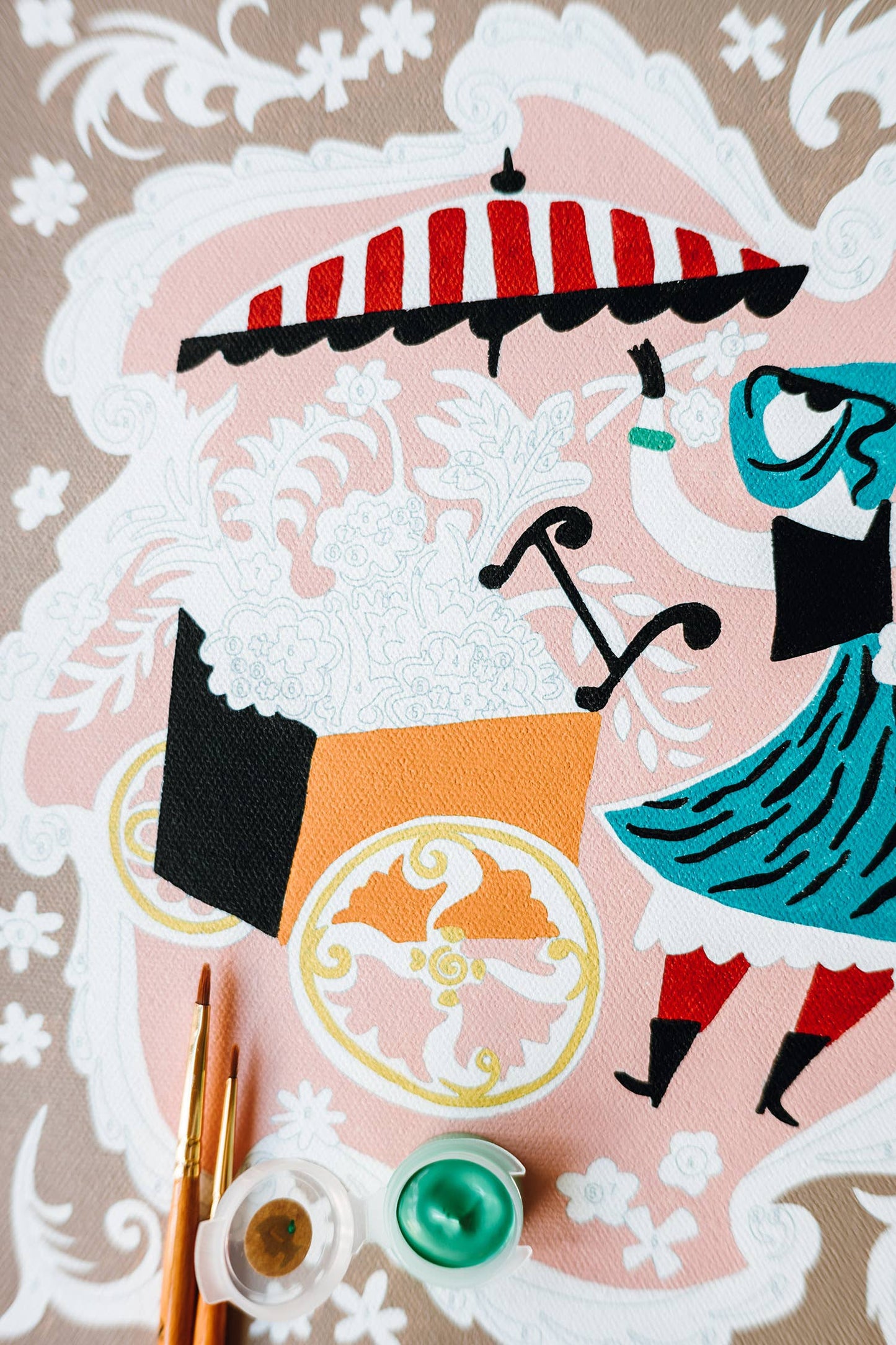 Mary Blair's Petal Peddler Paint-by-Number Kit