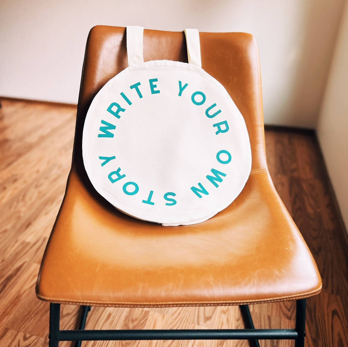 Write Your Own Story Circle Tote Bag, Totes, Canvas, Books