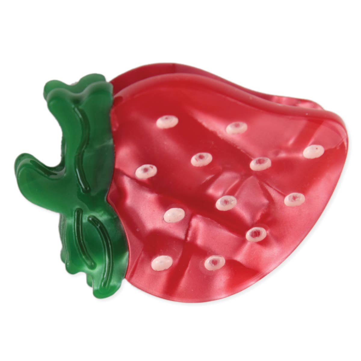 Mini Fruit Bowl Accents Strawberry Hairclip
