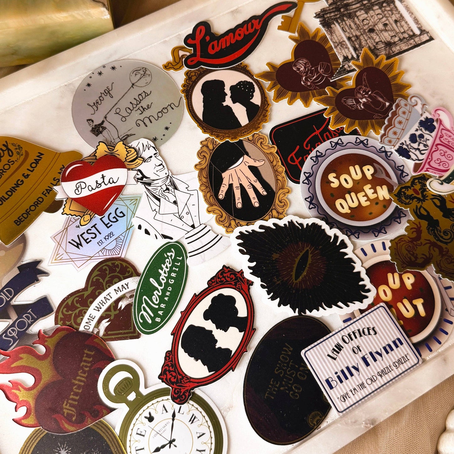 Mr. Darcy & Elizabeth Vinyl Sticker