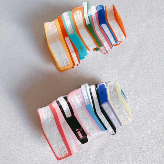 Colorful Bookish Hair Claw