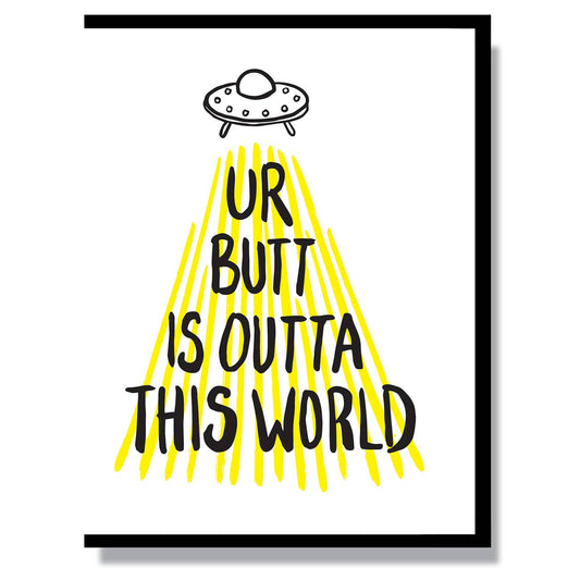Outta This World Butt Card