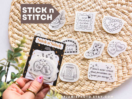 Heated Rivalry Embroidery Stick n Stitch Pack Hockey Romance