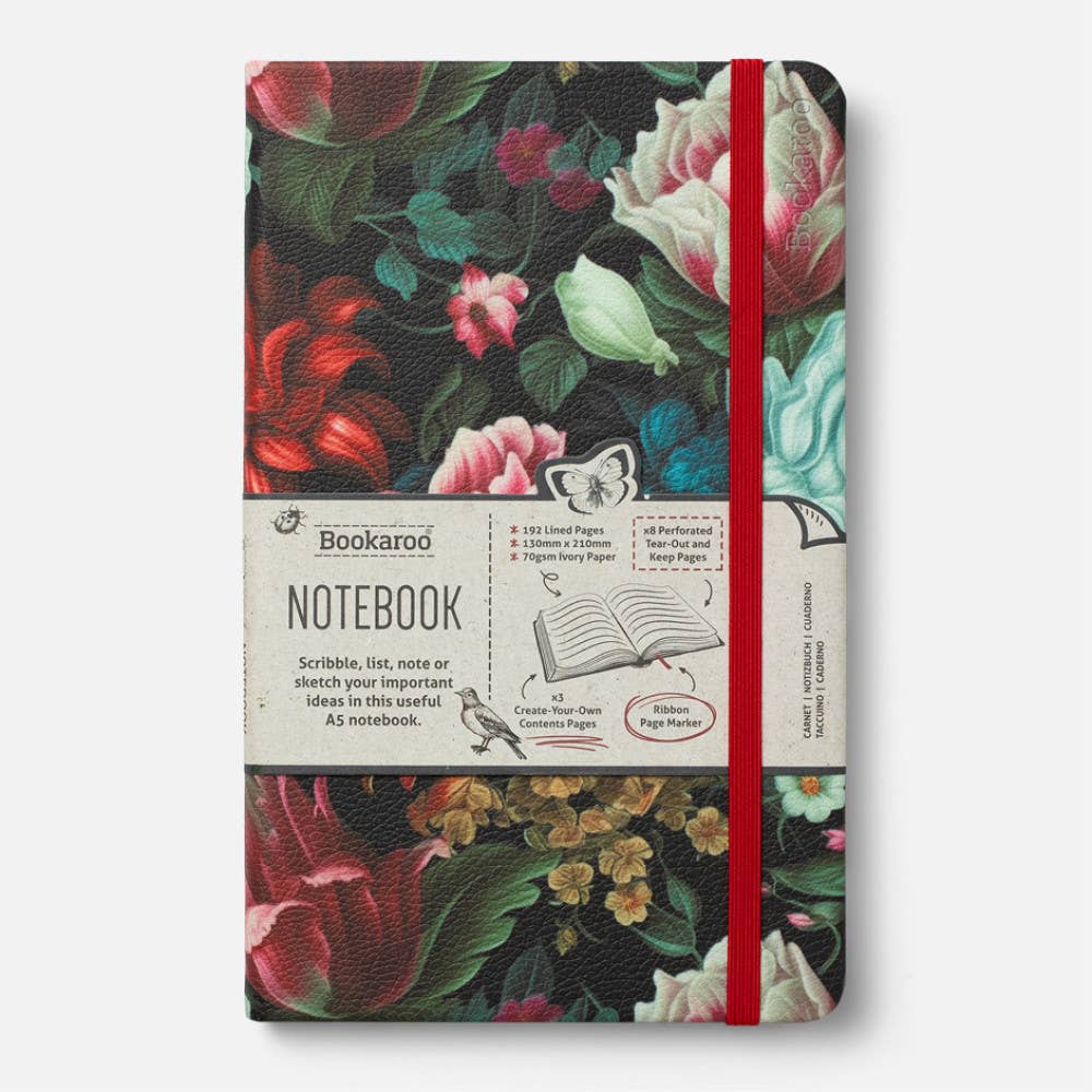 Bookaroo Dark Floral light