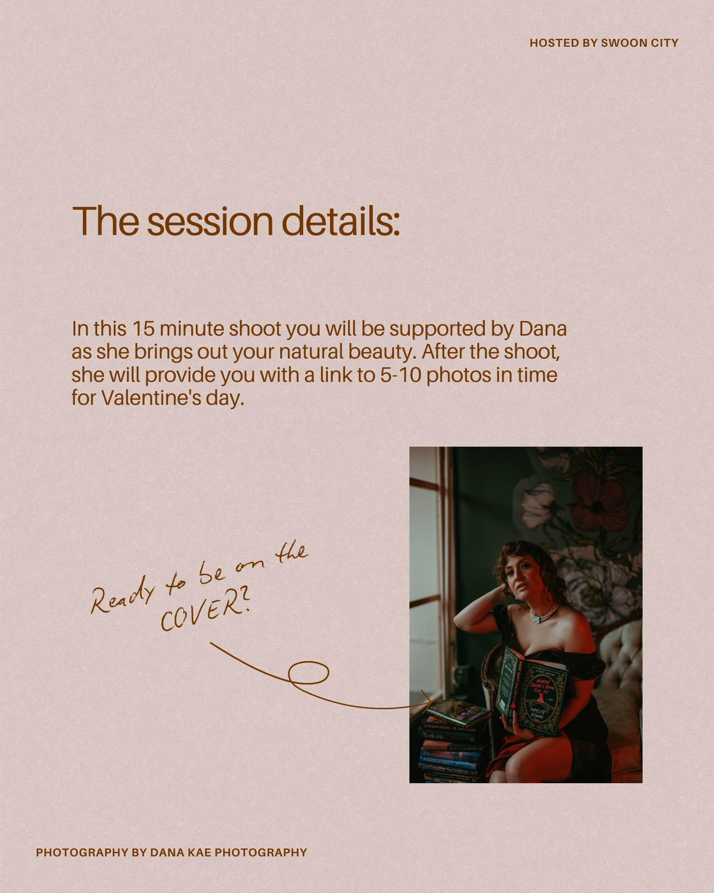 Book Cover Boudior Photo Shoot