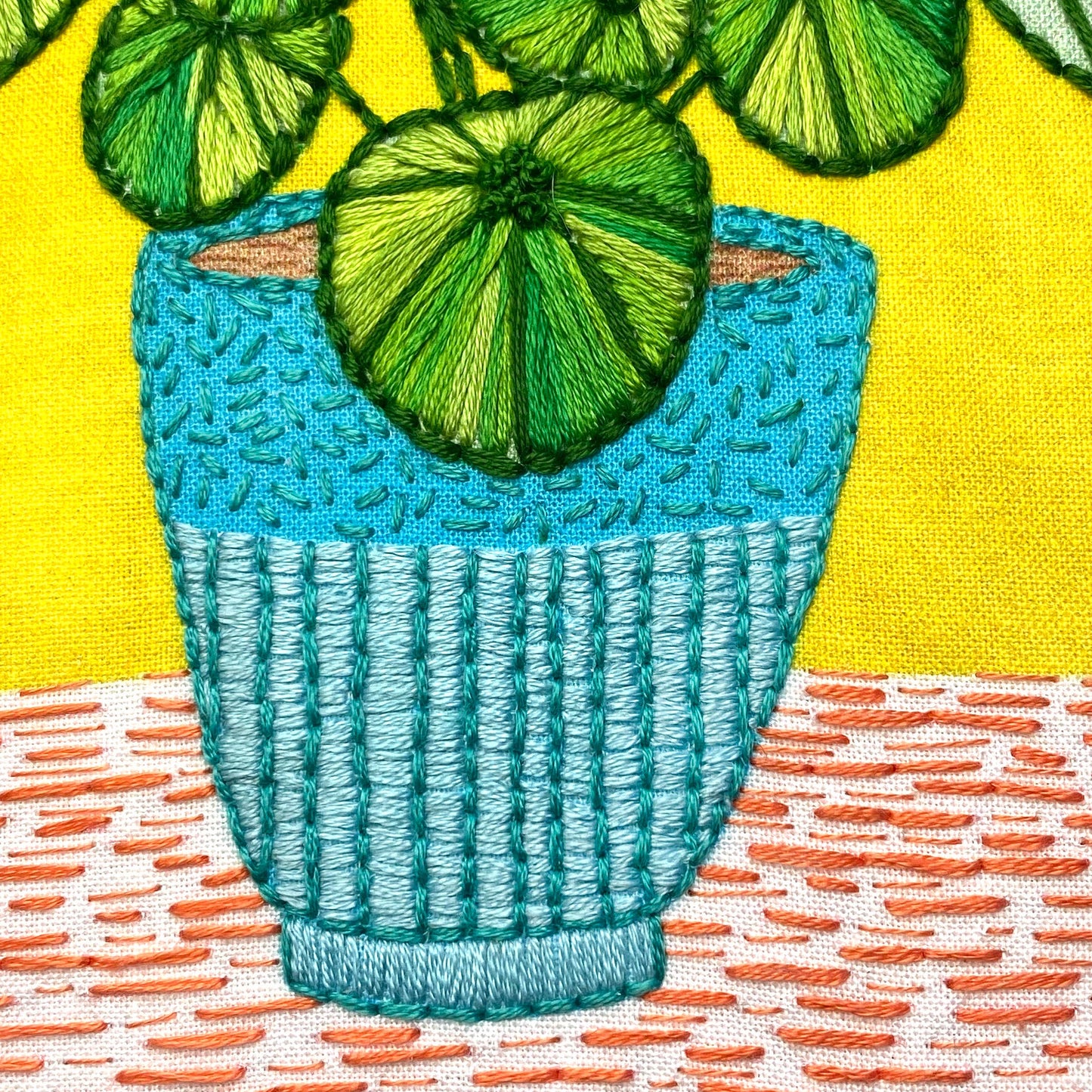 Pilea Plant Embroidery Kit