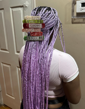 "It’s Not Hoarding If It’s Books" - Bookish Hair Clip