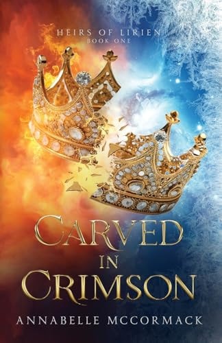 Carved in Crimson An Enemies to Lovers Romantic Fantasy book cover